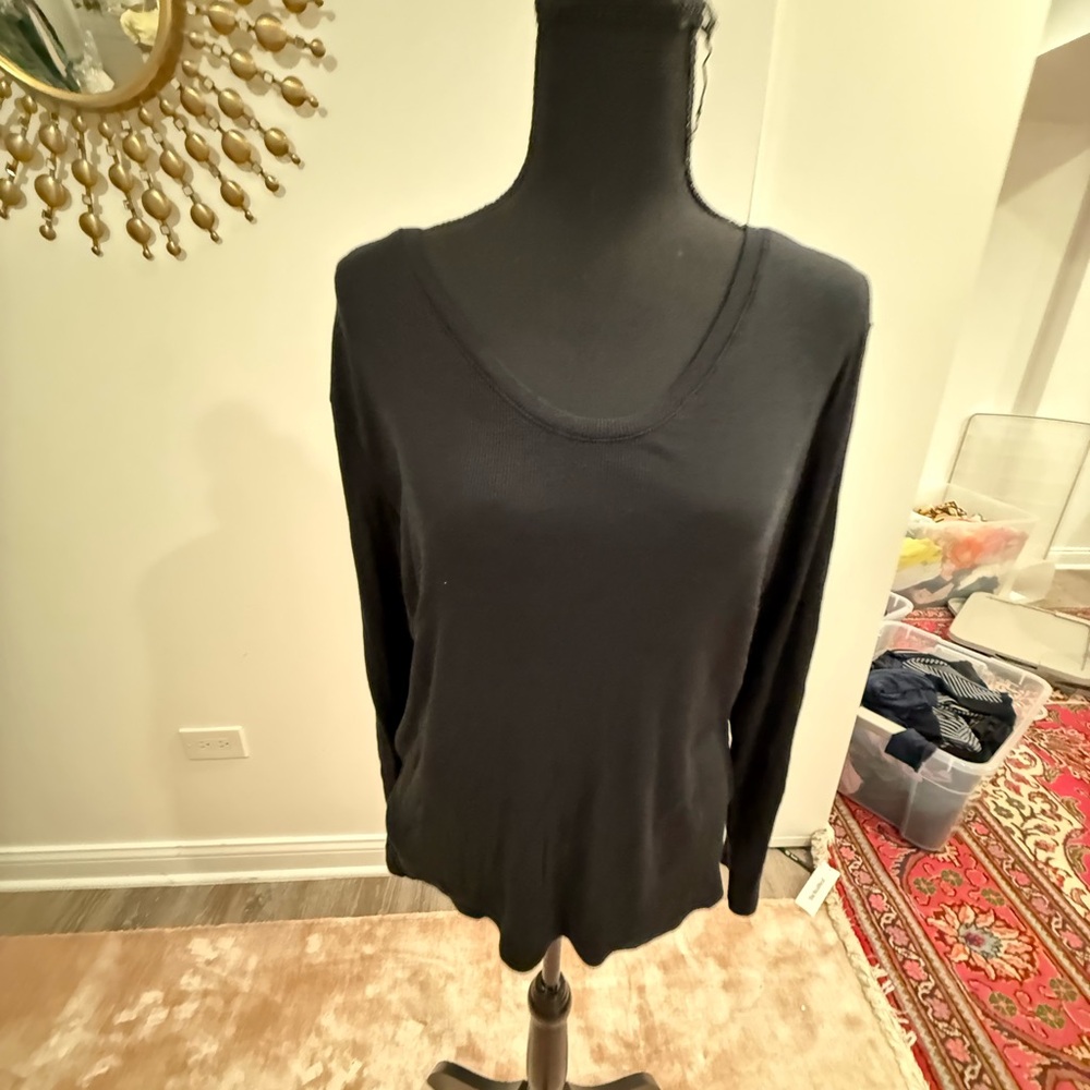 a new day Black Long Sleeve Tee